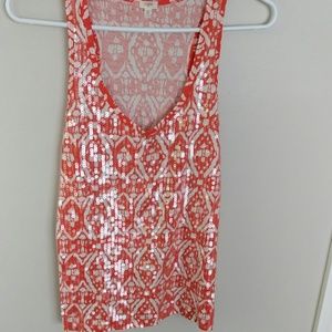 JCrew sequins tank top